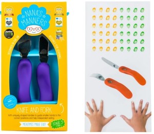 Nana's Manners Widelec i Nóż 3-9 lat . Etap 3 PURPLE