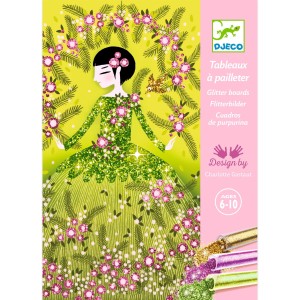 DJECO Zestaw artystyczny z brokatem SUKNIE