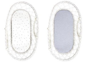 Sleepee Prześcieradło do gondoli We care 2-pak Szare Kropki/Szary