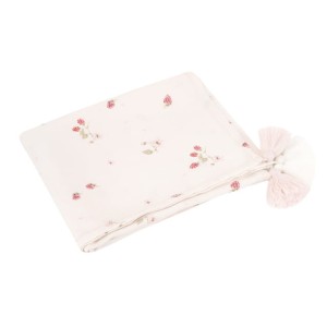 Samiboo Otulacz bambusowy "M" Maliny 75x100 cm