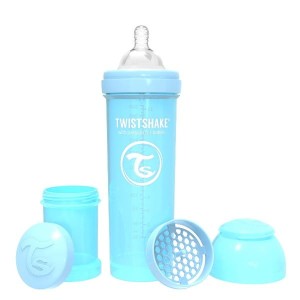 TWISTSHAKE Butelka antykolkowa 330 ml, niebieska 4m+